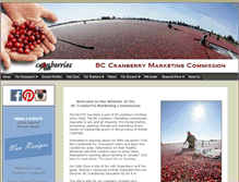 Tablet Screenshot of bccranberries.com